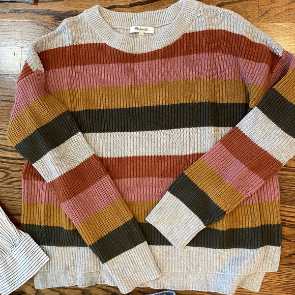 Madewell Sweaters - Madewell striped sweater Sz small
